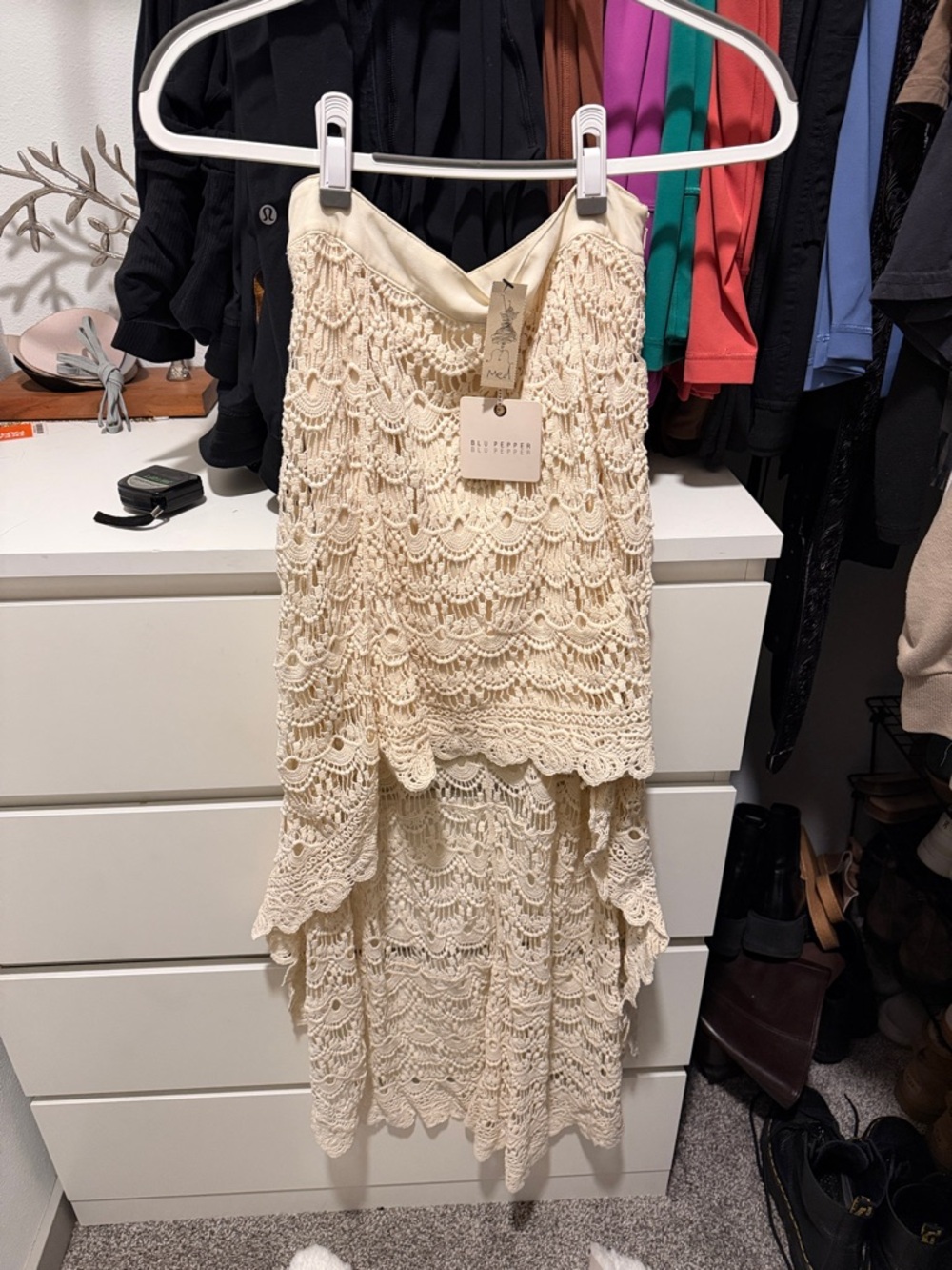 White lace skirt NWT